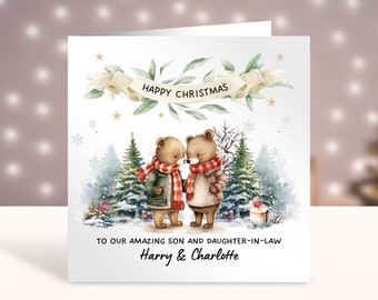 Happy Christmas To A Very Special Son and Daughter-in-law, Christmas Card For Son & Daughter-In-Law, Christmas Card For Couple, Both Of You