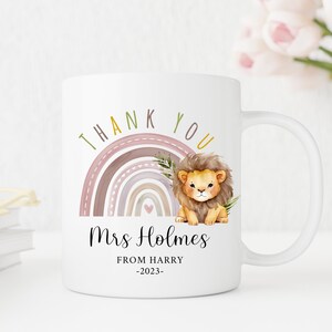 Personalised Teacher Mug, Thank You For Helping Me Grow, Ta Gift From Teachers, It Takes a Big Heart to Shape Little Minds Appreciation Week
