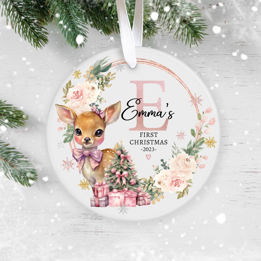 Baby's 1st Christmas Personalized Christmas Ornament U2013 Stitch & Scribe