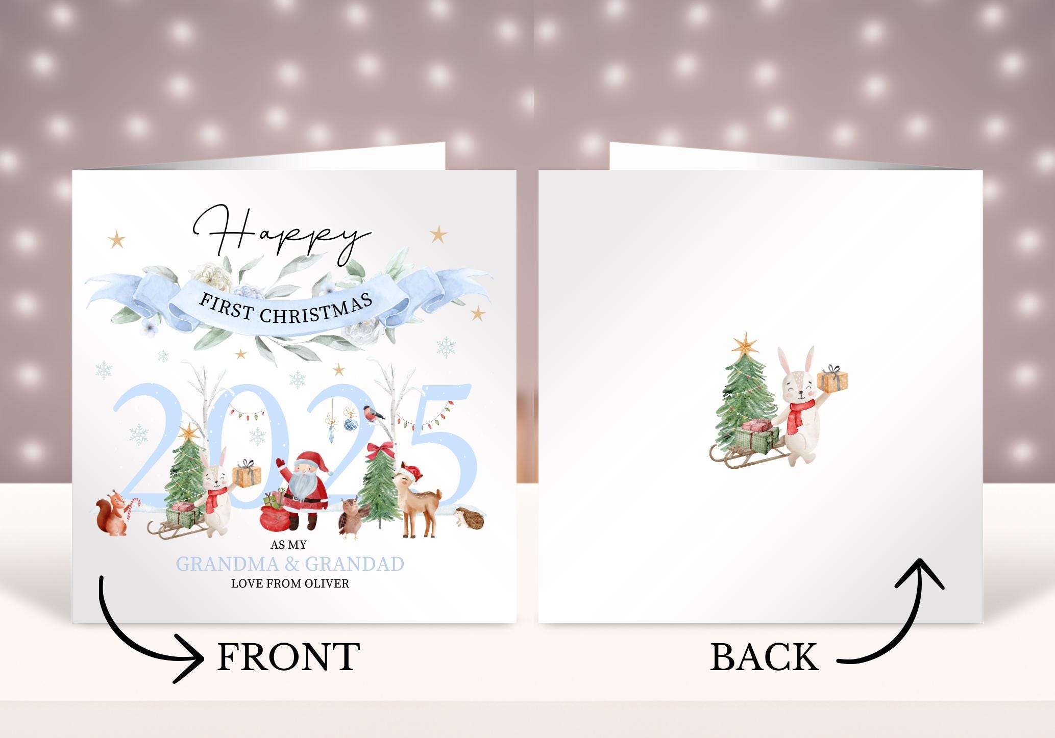 Biglietto Di Natale Con Calze Carine / Biglietto Di Natale A Righe