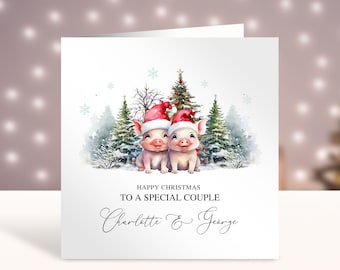 Son And Daughter In Law Merry Christmas Card - View #5