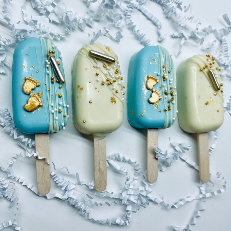 1/2 Dozen Baby Shower Gender Reveal Cakesicles Cakepops Baby Etsy