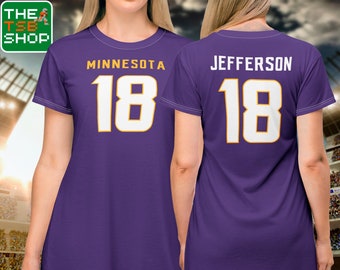 Justin Jefferson Jersey T Shirt Dress Minnesota Football Skol