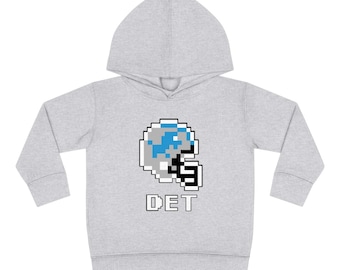 Detroit Tecmo Style 8-Bit Toddler Fleece Hoodie