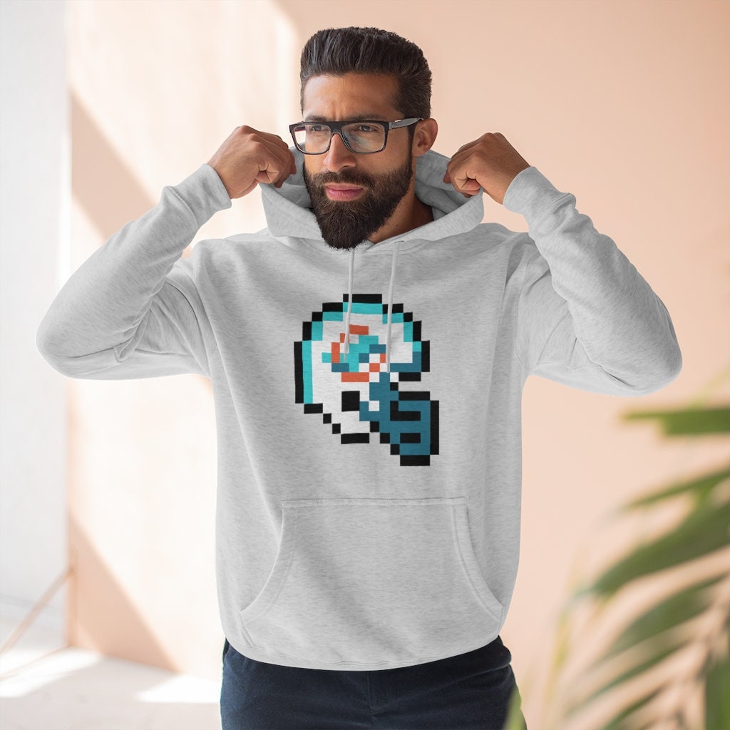 Miami Dolphins Tecmo Style 8-Bit Premium Hoodie