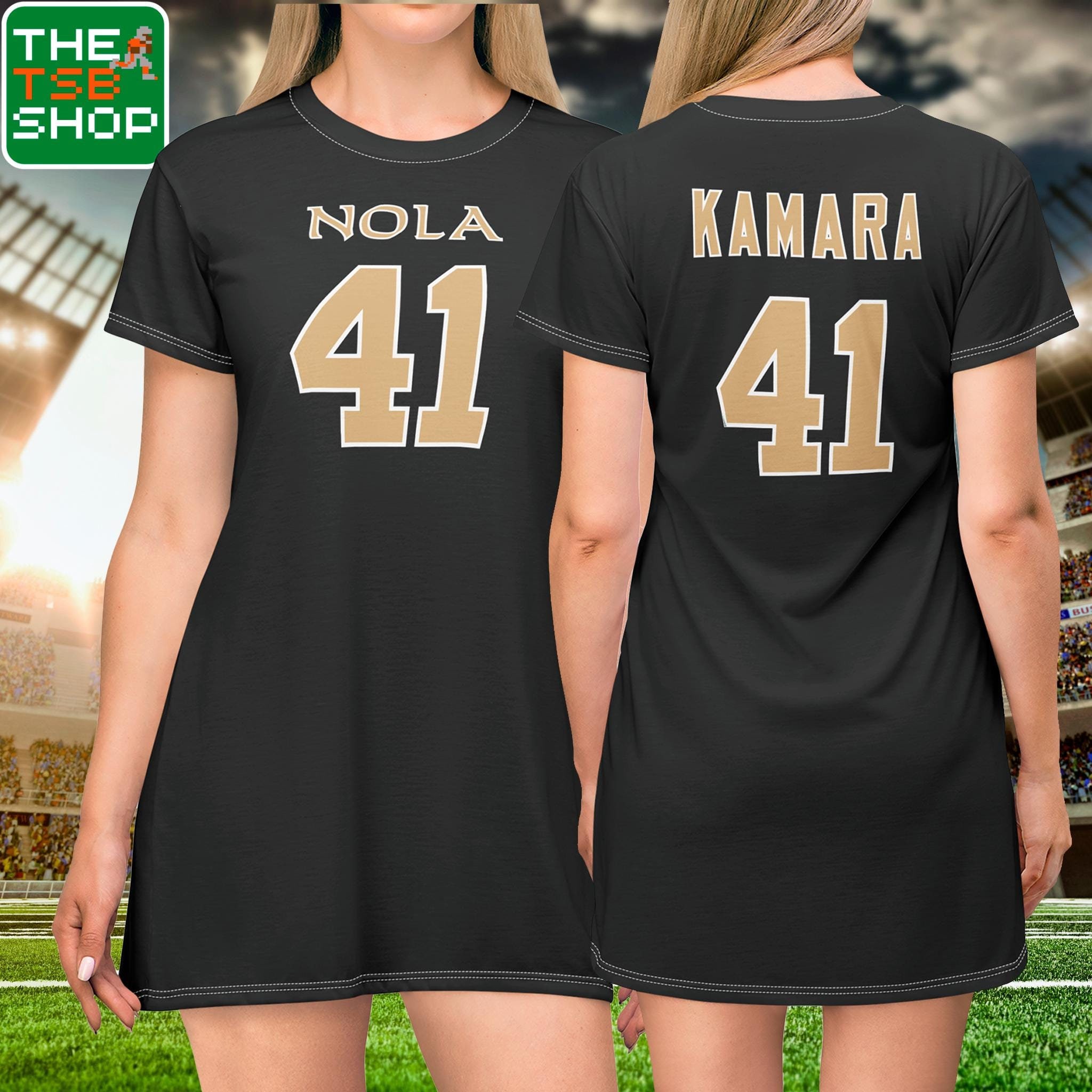 Alvin Kamra Jersey T Shirt Dress New Orleans