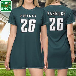 Saquon Barkley Jersey T Shirt Dress Philadelphia