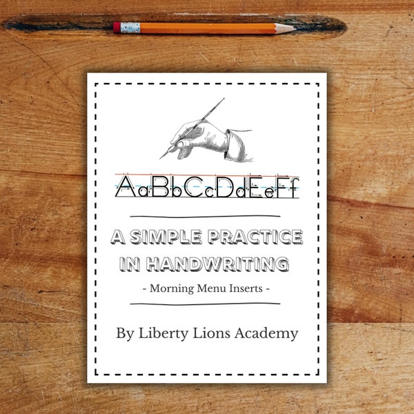 Alphabet Tracing Printable, Handwriting Practice, Numbers, Counting, Preschool, Homeschool, Kindergarten, Learning Tool, Morning Time Menu