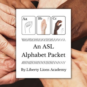 ASL Alphabet Flashcards | Handwriting | Matching Game | American Sign Language | Homeschool Printables | Early Learning | Learn To Sign