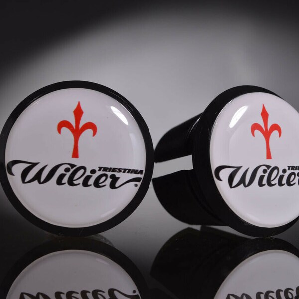 thumbnail image 2 of Wilier Triestina Handlebar End Plugs – Vintage Bar Caps, Racevelo, 2pcs 2 of 6