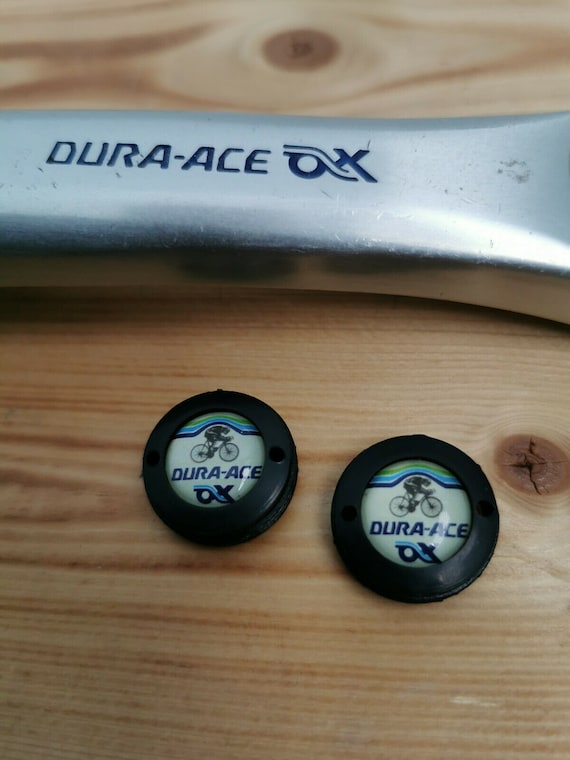 Shimano Dura Ace Ax Aero Crankset Dust Caps Cover Vintage Retro New Black 