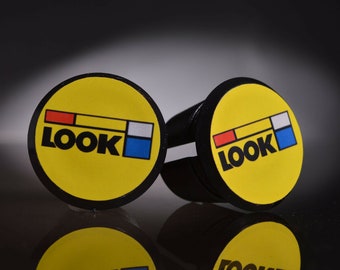 Look Handlebar End Plugs, Bar End Caps, endcaps black new