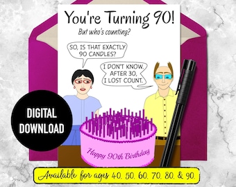 Funny Invitation Cards Birthday order request text 30 40 50 60 70 80