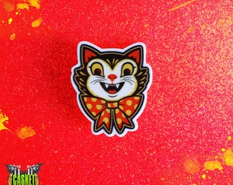 Vintage Cat Retro Style Badge Resin Pin Badges Horror