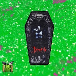 Bram Stoker&#39;s Dracula horror coffin iron on patch vampire goth