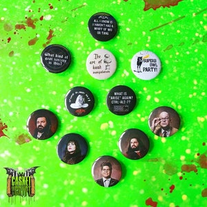 Ensembles de badges vampires d'horreur Ce que nous faisons dans l'ombre