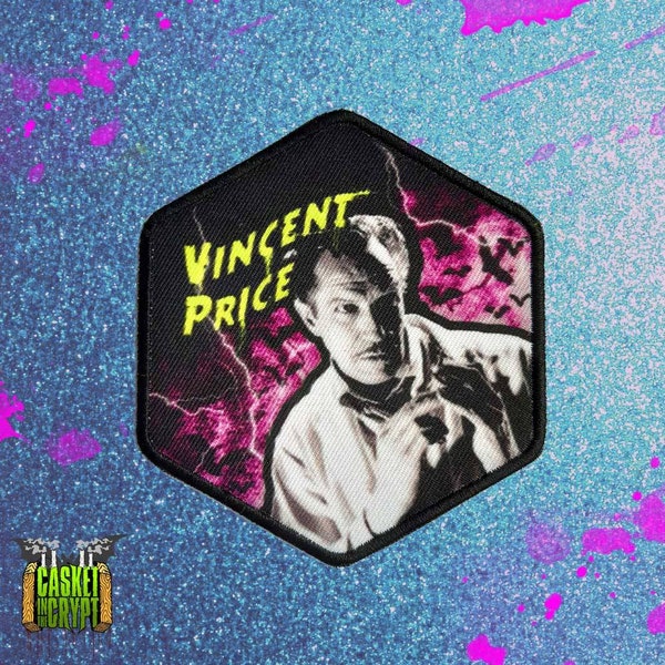 Vincent Price Horror Iron On Printed Patch Classic