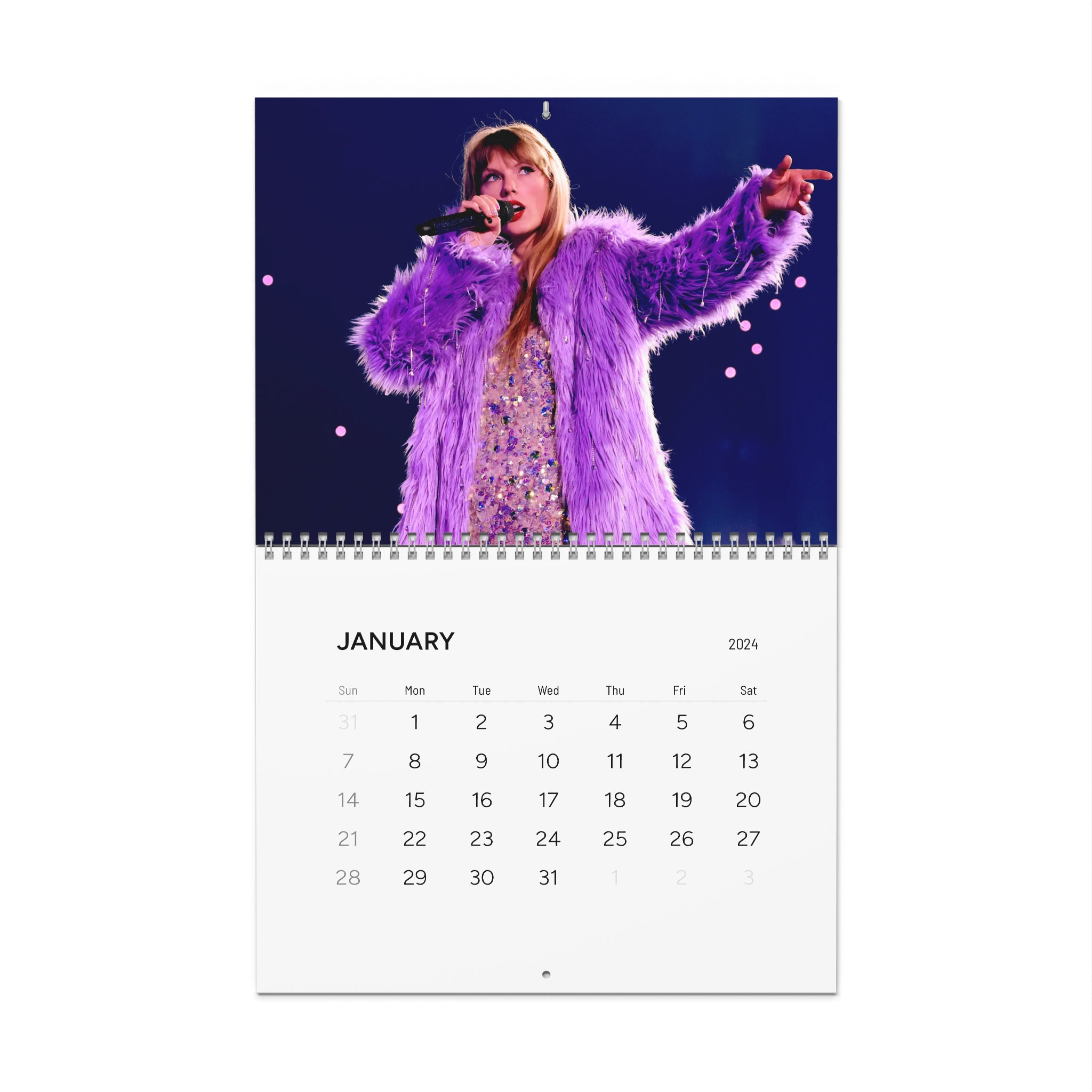Calendario Taylor Swift Eras Tour 2024 Etsy México
