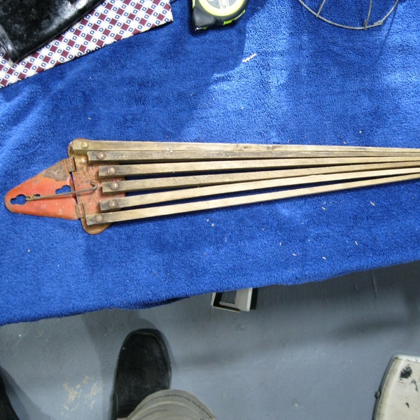 vintage wooden towel rack