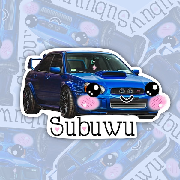 Subuwu, Subaru, Kawaii Car Sticker