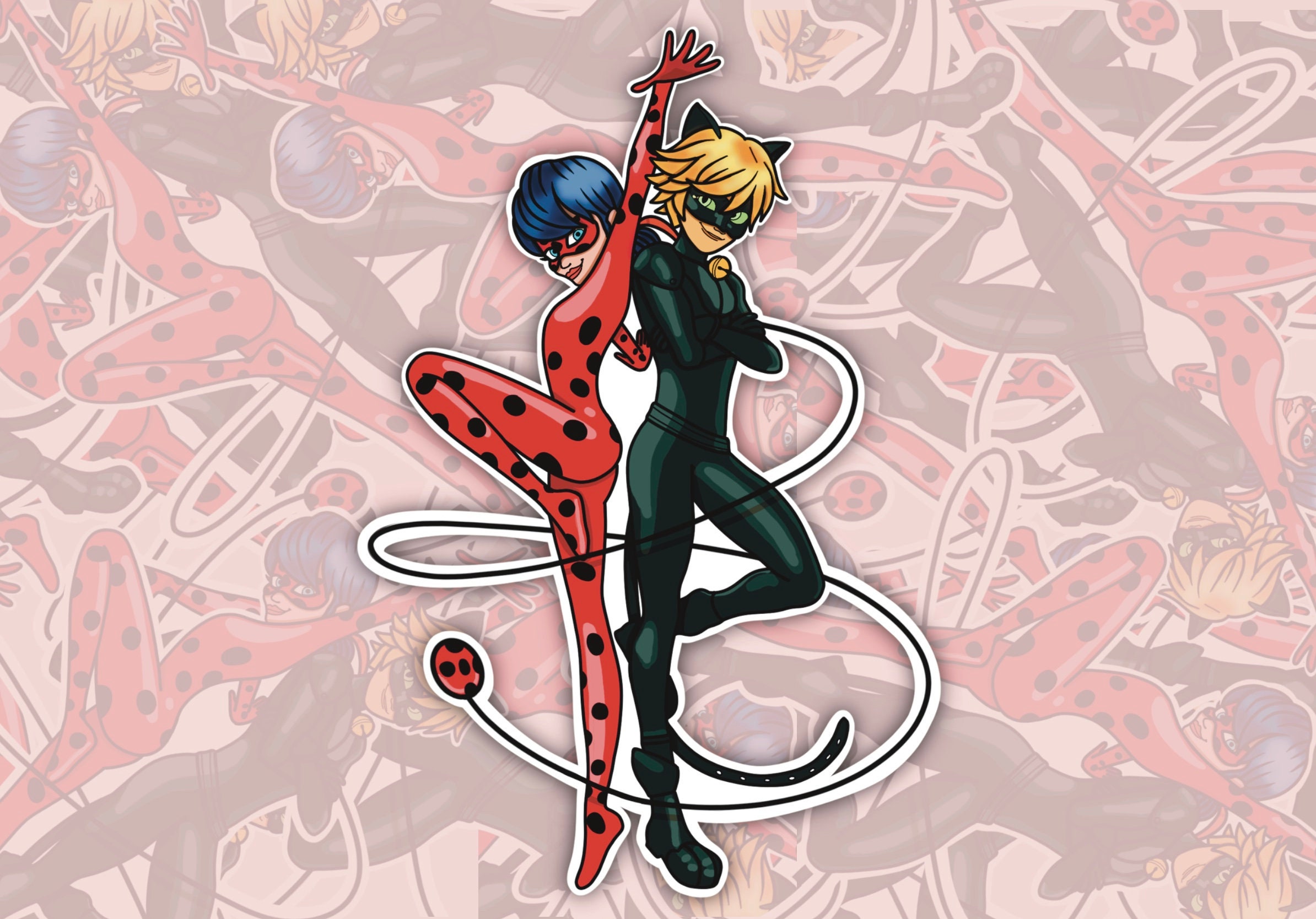 25 Licensed Sandylion Miraculous Stickers 2.5 x -  Portugal