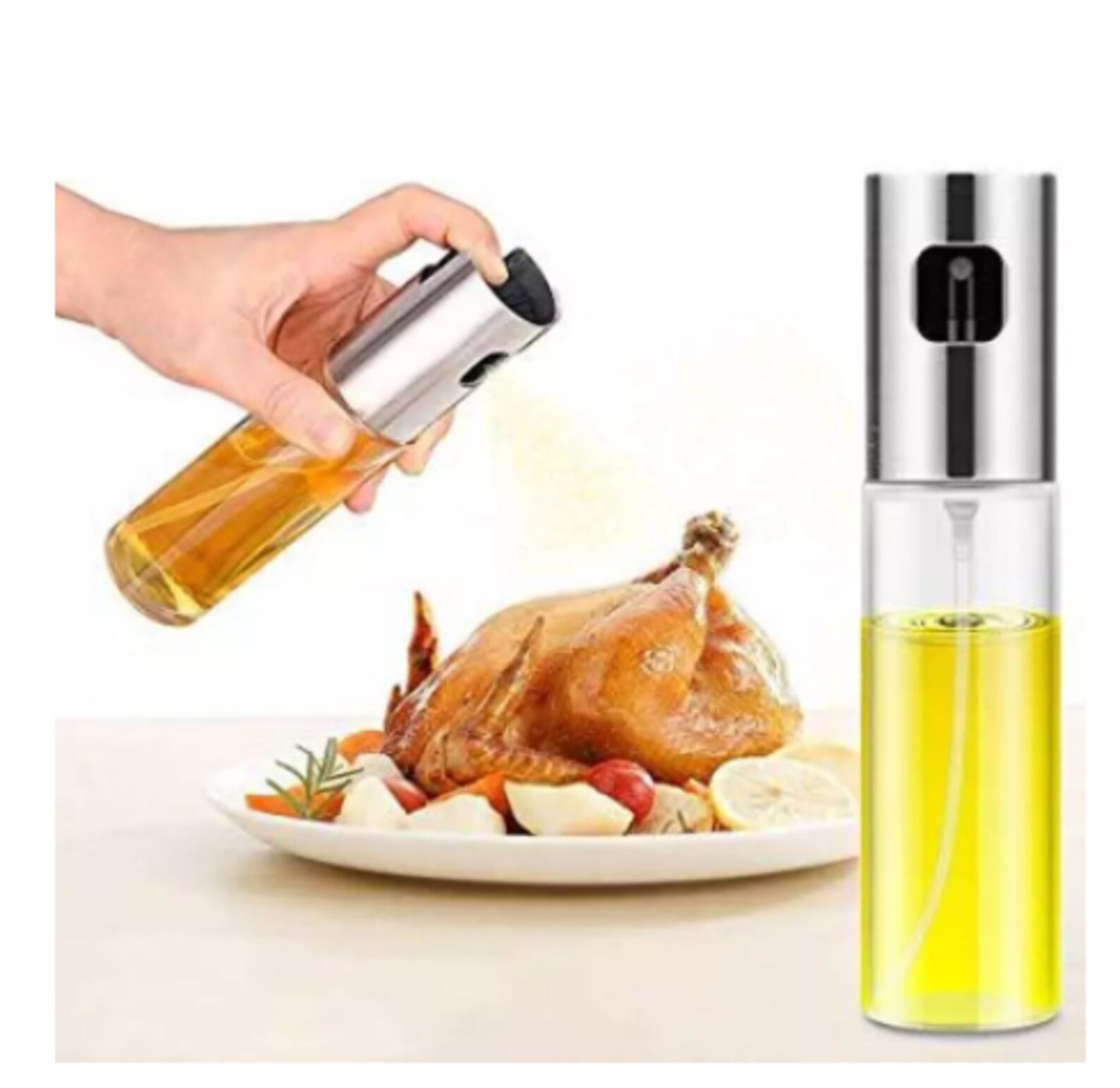 Kitchen Stainless Steel Olive Oil Sprayer Bottle Pump Oil Pot Etsy