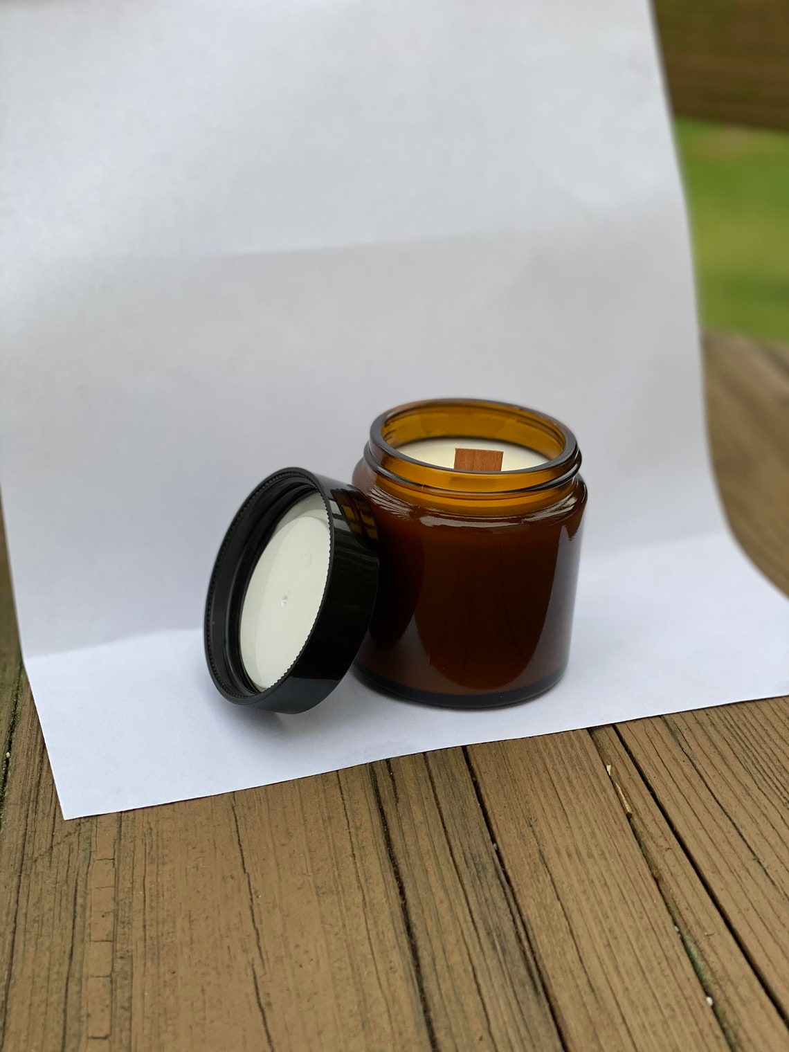 White Scented Candle Etsy