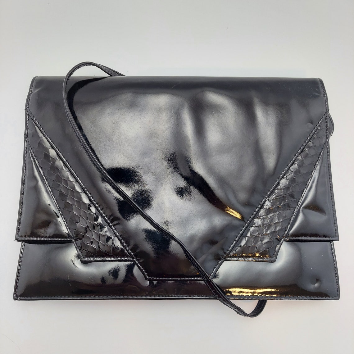 Jay Herbert Crossbody Purse Bag Vintage Leather Black Etsy