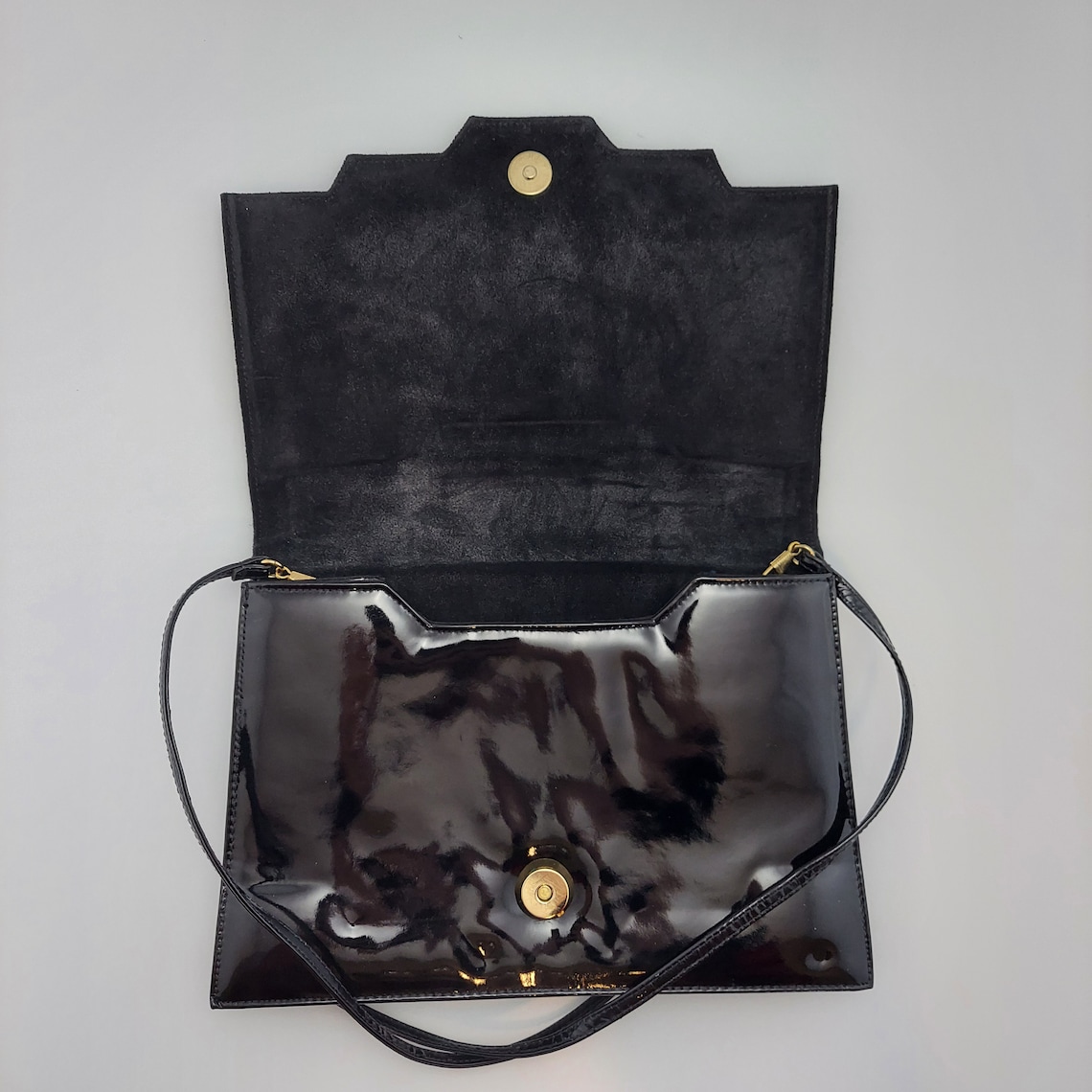 Jay Herbert Crossbody Purse Bag Vintage Leather Black Etsy