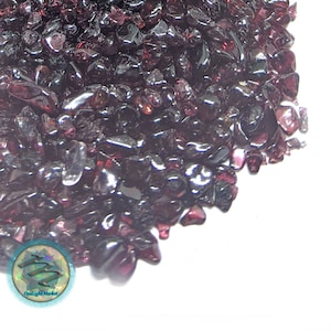 Garnet Crystal Chips 1-5mm | Genuine Garnet Chips, Bulk Garnet Chips, Tumbled Garnet, Resin art, Inlays, Jewelry, Mosaics, Candles, Crafts