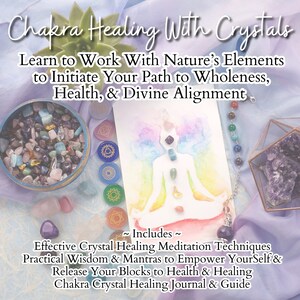 Chakra Healing With Crystals, Chakra Balance Path to Transformation, Chakra Healing Guide & Journal, Crystal Healing, Spiritual Empowerment