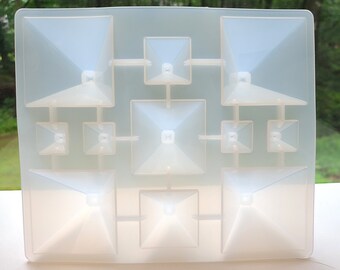 Pyramid Silicone Tray Mold DIY Kit |  DIY Pyramid Tray, Silicone Tray Kit, 3 Unique Pyramid Designs, Resin Art DIY, Crystal Resin Art,