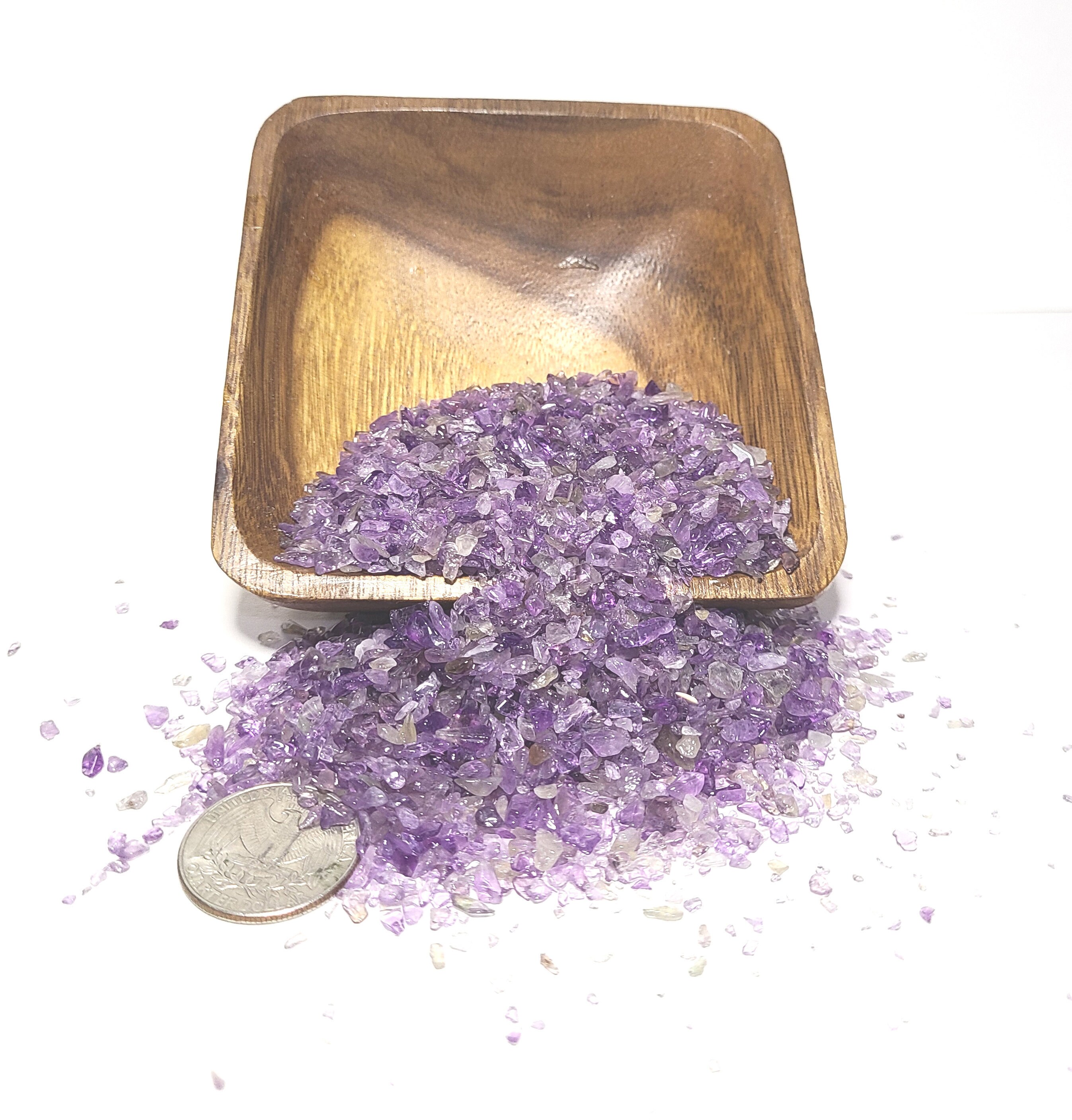 Amethyst Crystal Chips Bulk Amethyst Chips Natural Crushed Etsy