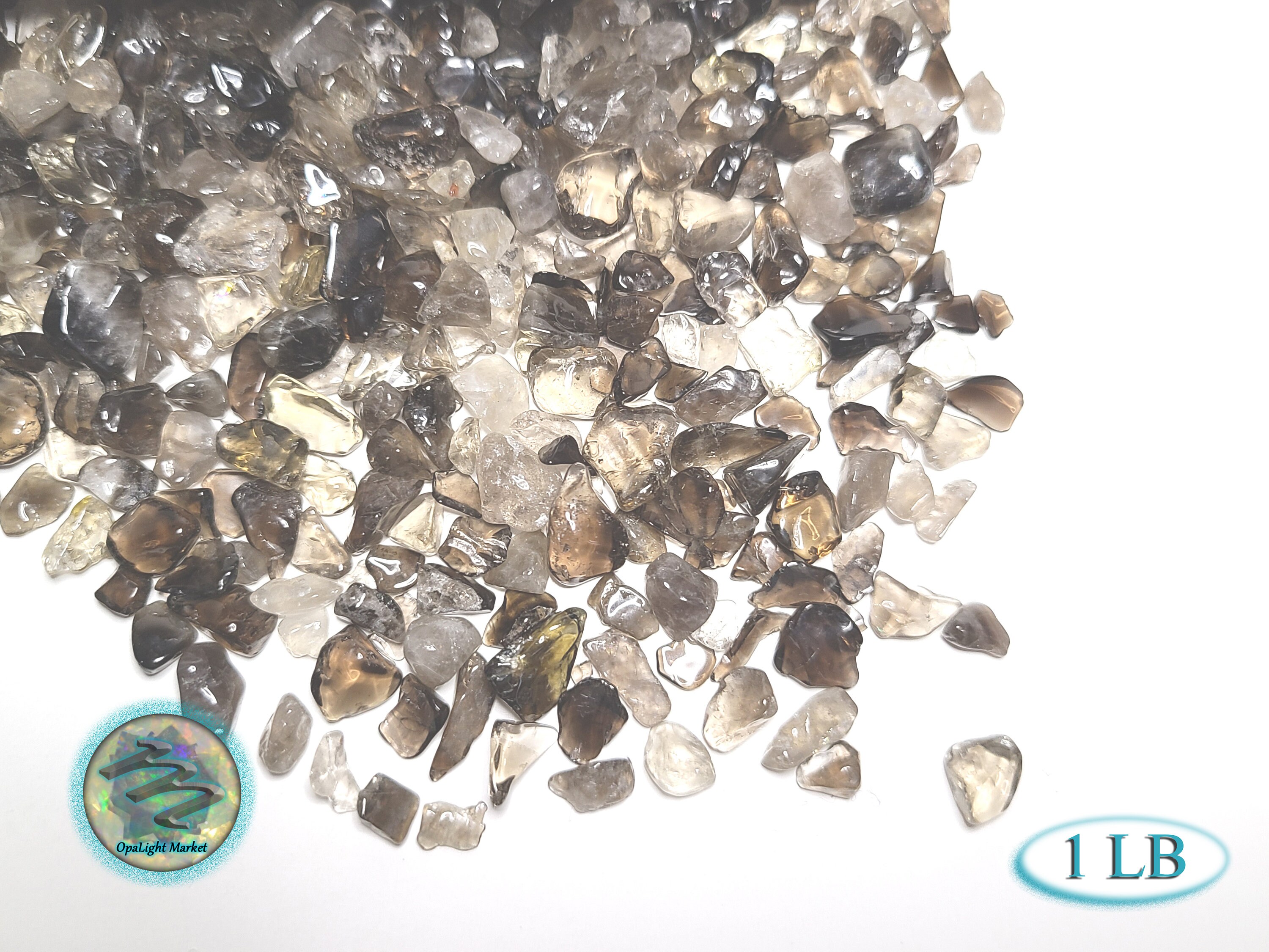 Smoky Quartz Crystal Chips Bulk 1LB Smoky Quartz Chips Etsy