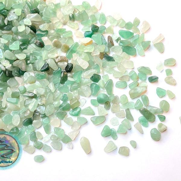 Green Aventurine Crystal Chips 3-6mm | Crushed Aventurine Gemstones, Crushed Aventurine, Jewelry, Candles, Crystal Crafts, Crystal Decor