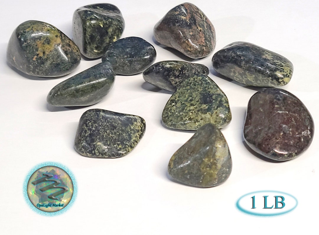 Six Rivers Jade Nephrite Jade Tumbled Stones 12-24mm | 1LB Tumbled Nephrite Jade ...