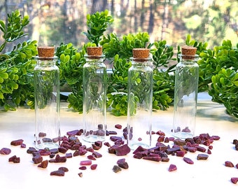 Bouteilles en liège et verre | Véritables bouteilles en verre de collection, bocaux en verre pour cristaux, petits flacons en verre pour pierres précieuses, fioles d'apothicaire, pots à sortilèges