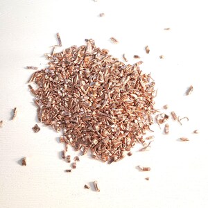 99.9% Pure Copper Shavings | Copper Chop, Copper Flakes, Copper Shreds, Copper bits, Crafts, Orgone Pyramids, Resin Inlay, Art Texturing image 2