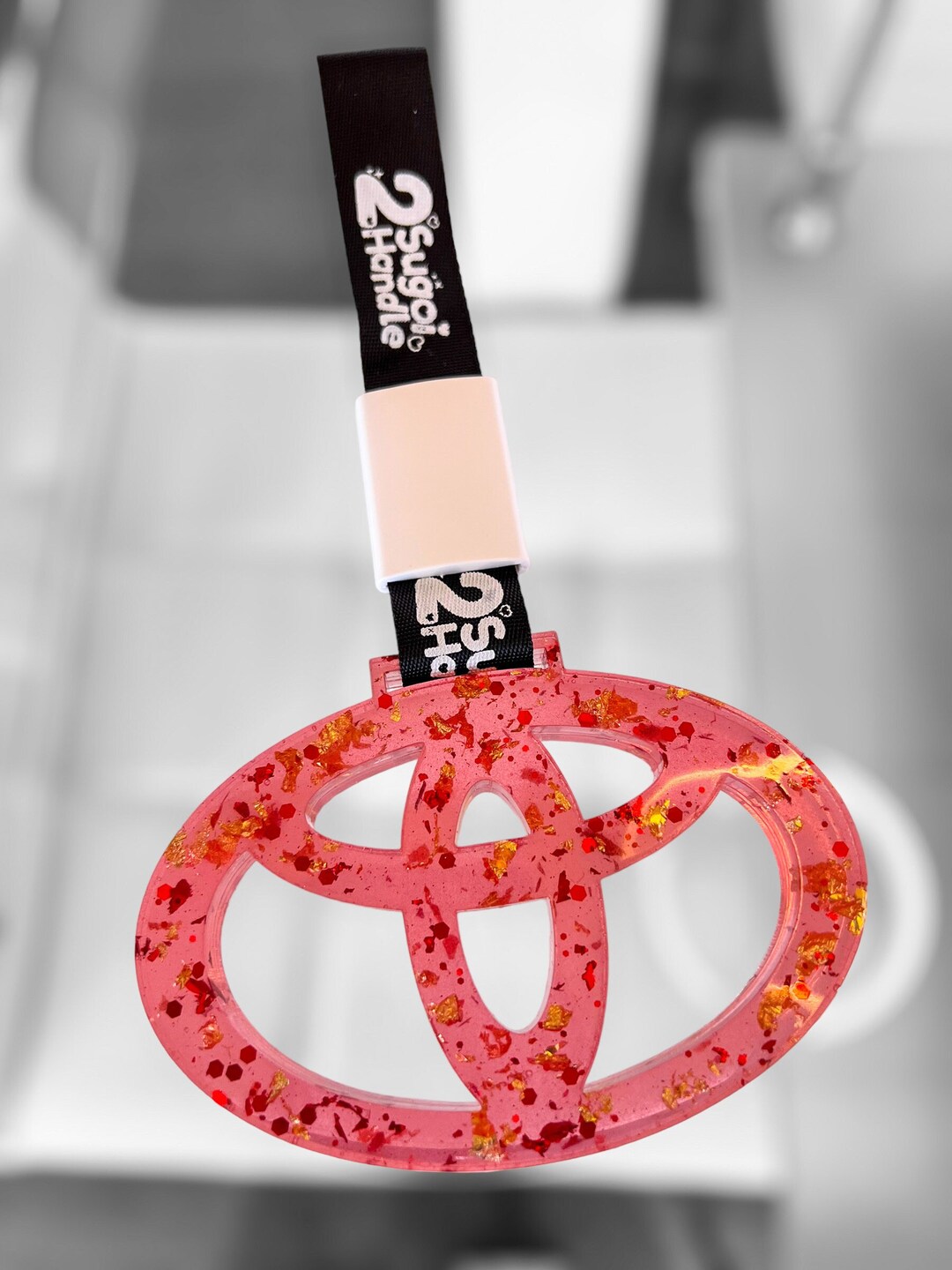 RED Toyota Emblem Tsurikawa Glows in the Dark JDM Car Handle - Etsy