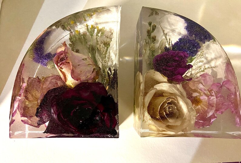 Bouquet Preservation,wedding Flower Preservation,book Ends,resin Book