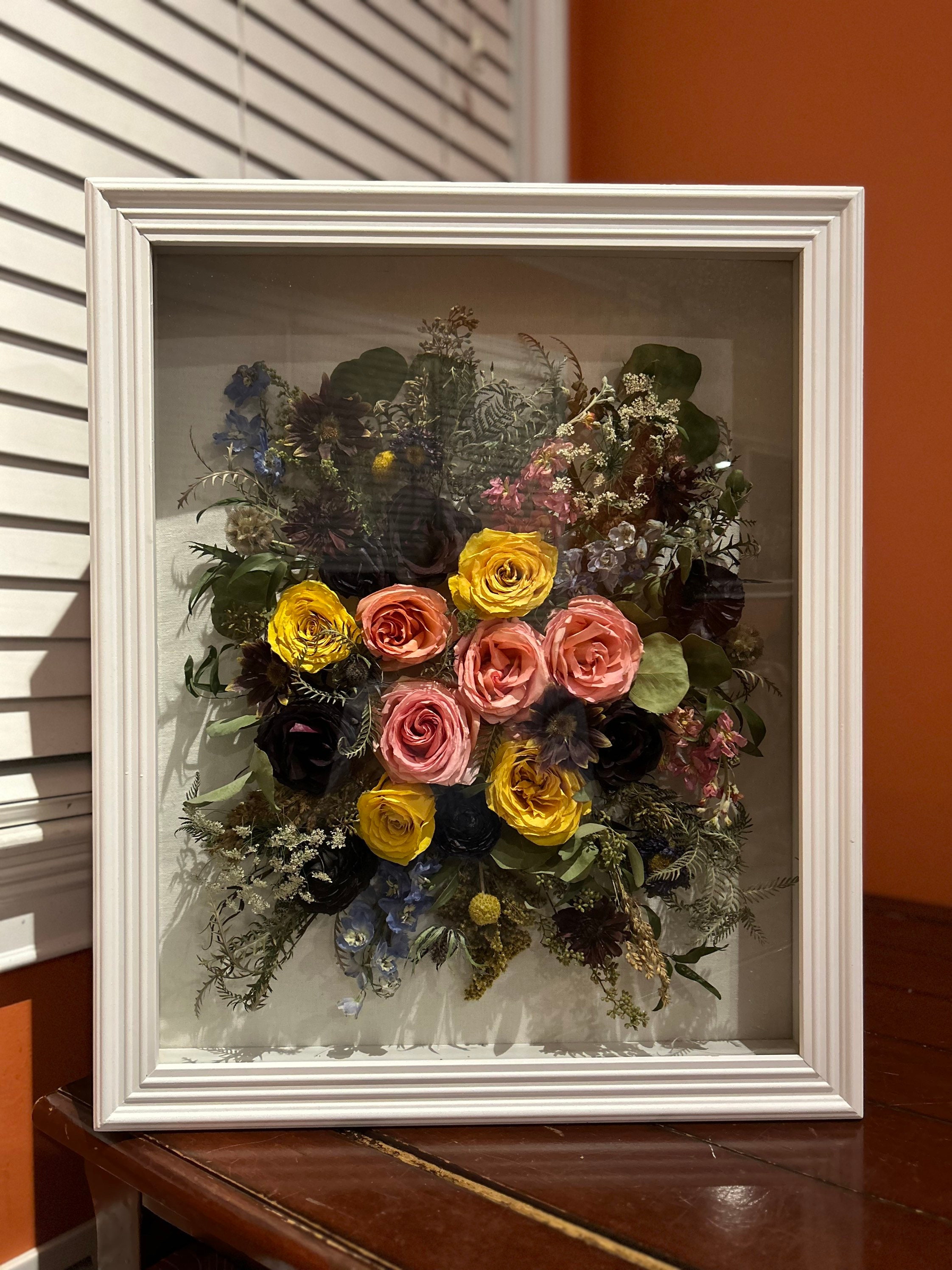 Dried Flower Shadowbox Framing — Glasshouse Collection- Preserved Flower  and Resin Art