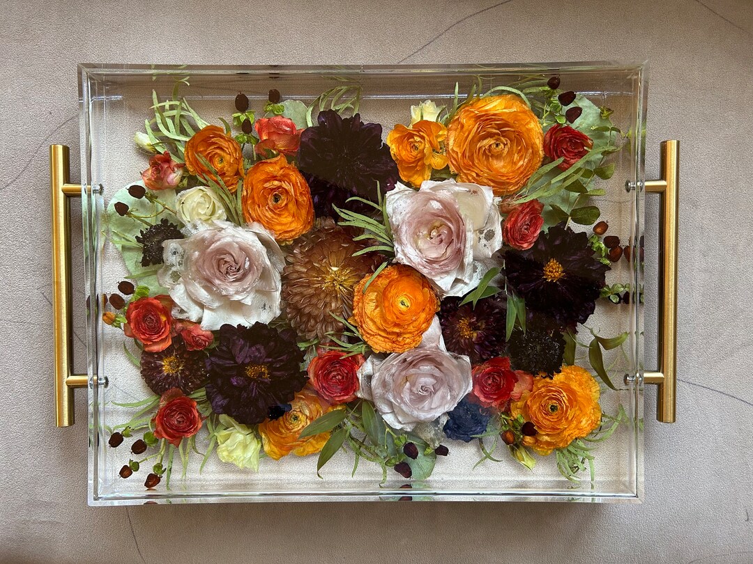 Bouquet Preservation,wedding Flower Resin Tray,custom Resin Tray With
