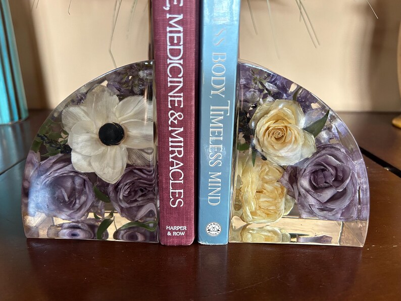 Bouquet Preservation,wedding Flower Preservation,book Ends,resin Book