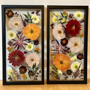 Pressed Wedding Flower Frame: Bridal Bouquet Keepsake