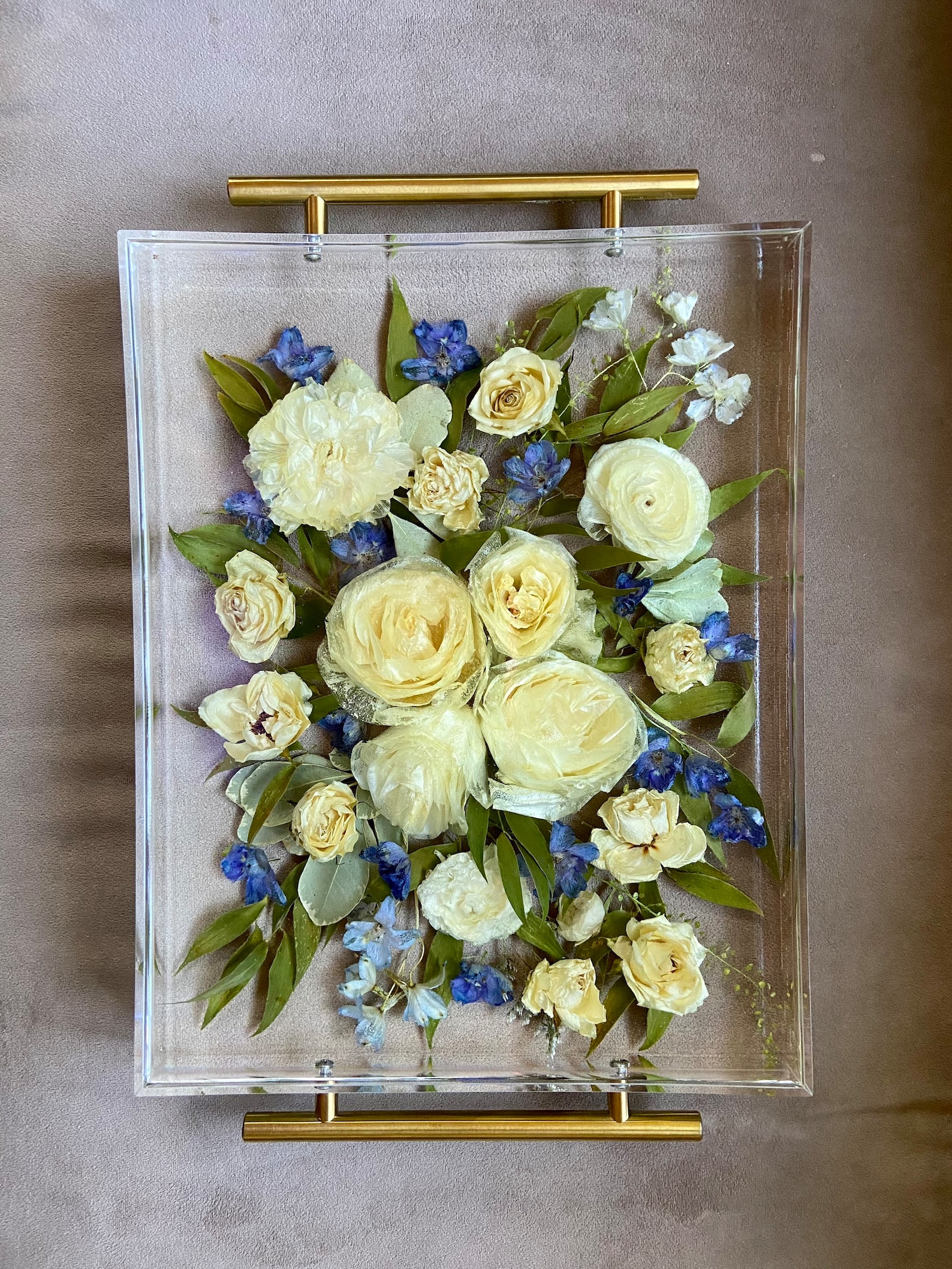 Bouquet Preservationwedding Flower Resin Traycustom Resin Etsy