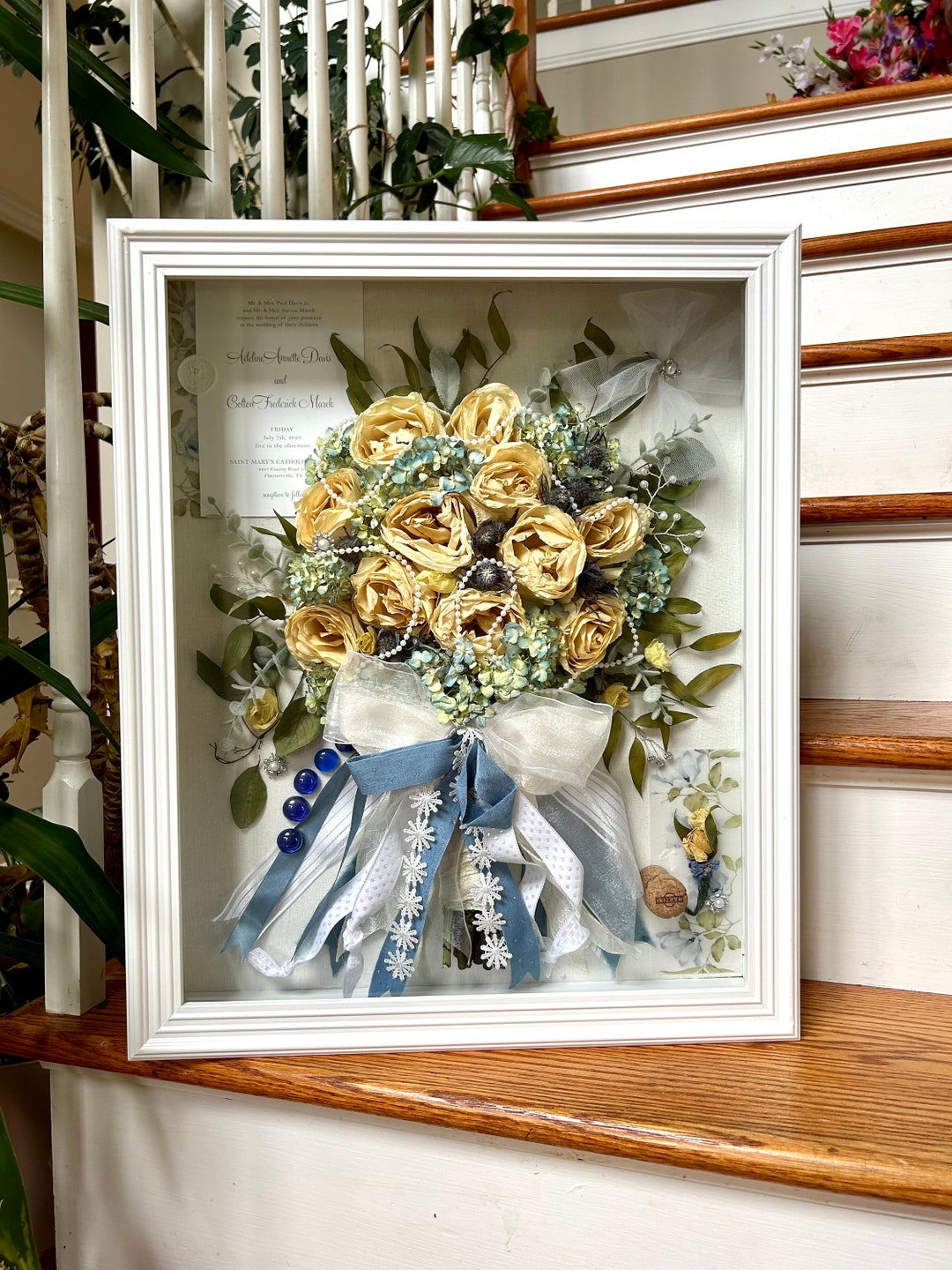 Preserving Wedding Flowers In A Keepsake Shadowbox - Cottage On Bunker Hill