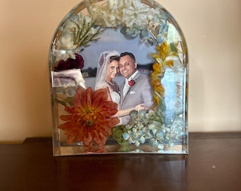 Resin Flower Preservation Picture Frame,custom Wedding & Memorial Bouquet