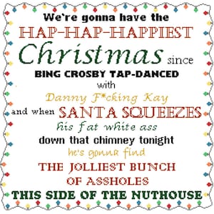Christmas vacation rant cross stitch PDF pattern instant download
