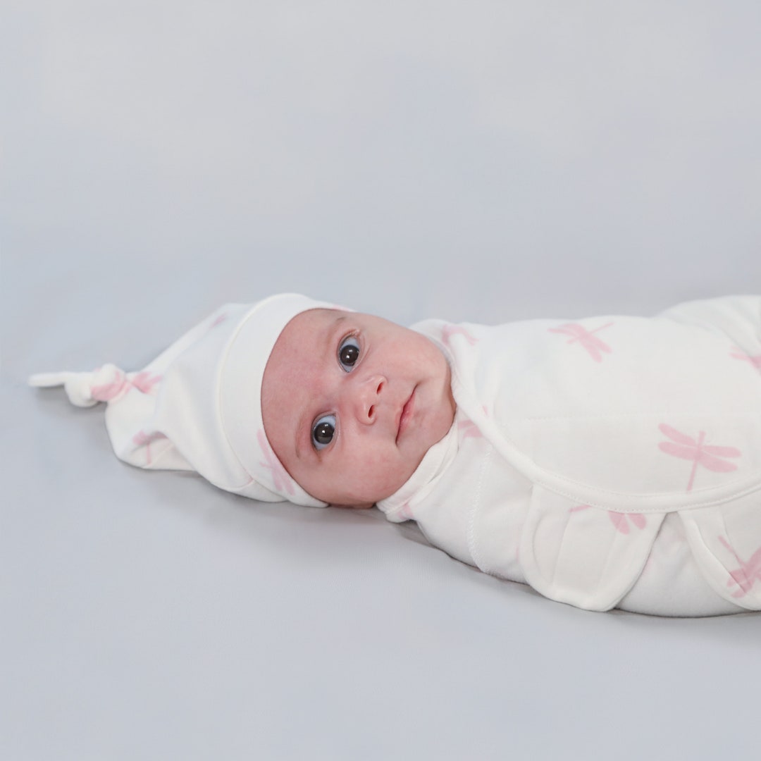 Organic Cotton Swaddle Original Knotted Tie Bottom Adjustable Velcro