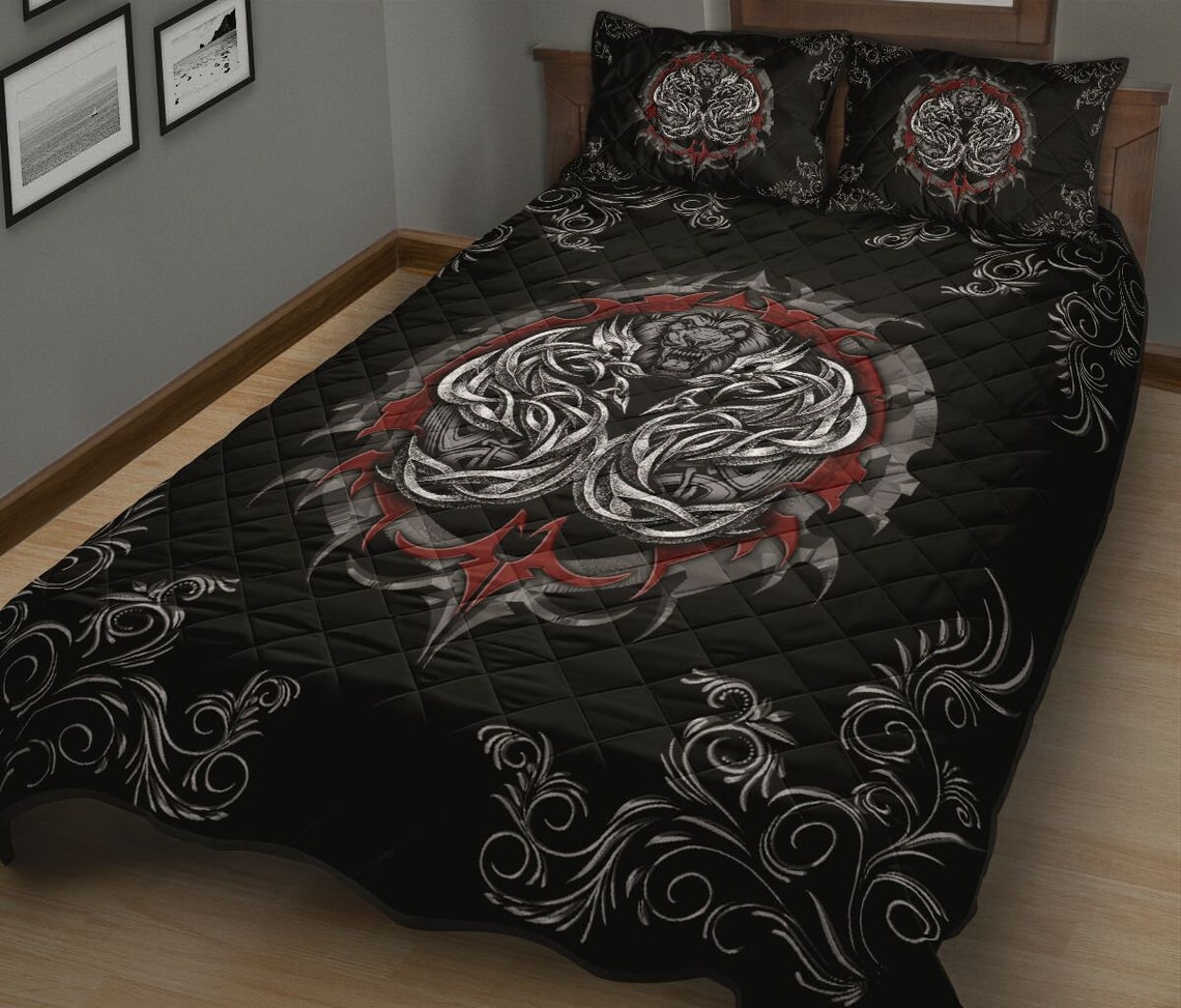 Dragon Celtic Bedding SetDragon Quilt Bed SetsPersonalized Etsy
